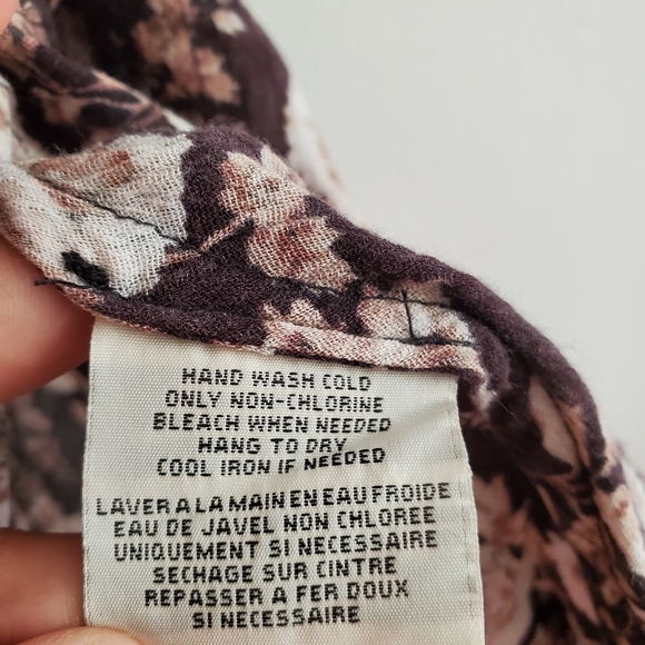 Denim & Supply Brown Floral Babydoll Mini Dress - Picture 10 of 11